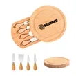 Round Cutting Board Set With Drawer | https://www.bestnamebadges.com