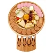Round Cutting Board Set With Drawer | https://www.bestnamebadges.com