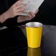 Disposable 304 Stainless Steel Juice Beer Cup | https://www.bestnamebadges.com