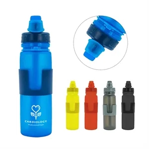 22Oz Collapsible Silicone Sports Water Bottle