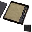 A5 Faux Leather Notebook Gift Set Custom Logo | https://www.bestnamebadges.com