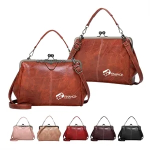 Classic Vintage Leather Crossbody Tote