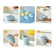 11oz.2-In-1 Portable Foldable Silicone Ice Ball Maker Cup | https://www.bestnamebadges.com