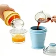 11oz.2-In-1 Portable Foldable Silicone Ice Ball Maker Cup | https://www.bestnamebadges.com