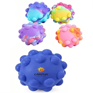 Portable Squeezable Stress-Relief Silicone Ball Toy