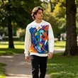 Custom Fully Sublimated Pullover Crew Neck Sweatshirt | https://www.bestnamebadges.com