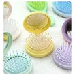 Foldable Compact Hair Brush With Mirror | https://www.bestnamebadges.com