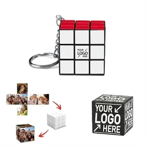 Custom Mini Puzzle Cube Keychain