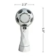 Custom Soccer Ball Handheld Cooling Fan With Digital Display | https://www.bestnamebadges.com