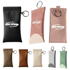 Portable Eyeglass Pouch Sunglasses Holder With Key Ring