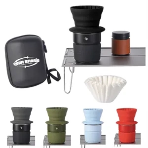 Portable Pour Over Coffee Set With Travel Case