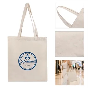 8OZ Natural Cotton Canvas Convention Tote Bag