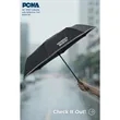 48" RPET Umbrella w/ Reflective Trim | https://www.bestnamebadges.com