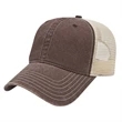 Washed Pigment Dyed Trucker Cap | https://www.bestnamebadges.com
