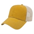 Washed Pigment Dyed Trucker Cap | https://www.bestnamebadges.com