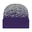 Static Pattern Knit Cap With Cuff | https://www.bestnamebadges.com