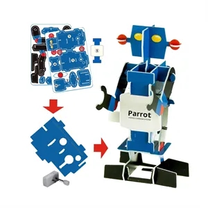 Wind Up Jigsaw Robot Puzzle Desk Toy
