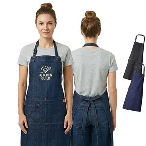 12 oz. Denim Kitchen Aprons w/ Adjustable straps & 3 Pockets