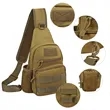 Outdoor Tactical Sling Bag Backpack W/ MOLLE System | https://www.bestnamebadges.com