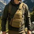 Outdoor Tactical Sling Bag Backpack W/ MOLLE System | https://www.bestnamebadges.com