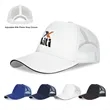 5 Panel Structured Mesh Trucker Cap W/ Sandwich Visor | https://www.bestnamebadges.com