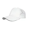 5 Panel Structured Mesh Trucker Cap W/ Sandwich Visor | https://www.bestnamebadges.com