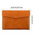 A4 PU Leather Business Magnetic Lock File Bag | https://www.bestnamebadges.com