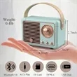 Retro Small Wireless Bluetooth Speaker | https://www.bestnamebadges.com