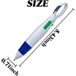 Retractable Ballpoint Multicolor Pens with Buckle Keychain | https://www.bestnamebadges.com