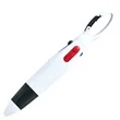 Retractable Ballpoint Multicolor Pens with Buckle Keychain | https://www.bestnamebadges.com
