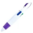 Retractable Ballpoint Multicolor Pens with Buckle Keychain | https://www.bestnamebadges.com