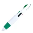 Retractable Ballpoint Multicolor Pens with Buckle Keychain | https://www.bestnamebadges.com