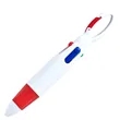 Retractable Ballpoint Multicolor Pens with Buckle Keychain | https://www.bestnamebadges.com