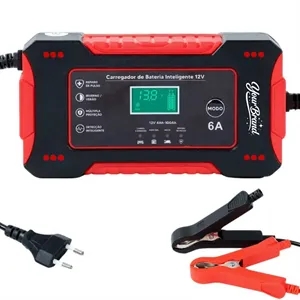 12V 6A Intelligent Car Battery Charger with LCD Display