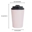 12 Oz Double-wall Stainless steel Coffee Cups | https://www.bestnamebadges.com