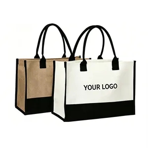 Jute Burlap Tote Bag