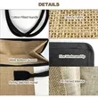 Jute Burlap Tote Bag | https://www.bestnamebadges.com