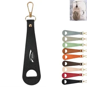 Travel PU Leather Hat Clip Keychain Holder