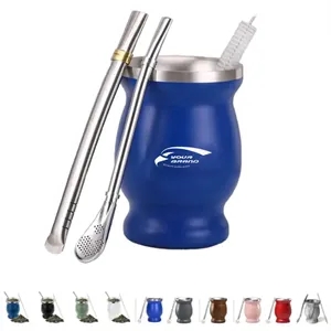 8oz. Stainless Steel Mate Gourd Vacuum Travel Cup