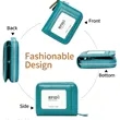 RFID Blocking Zipper Card Holder Wallet with ID Window | https://www.bestnamebadges.com