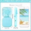 Portable USB Rechargeable Folding Mini Desk Fan with Mirror | https://www.bestnamebadges.com