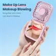 Portable USB Rechargeable Folding Mini Desk Fan with Mirror | https://www.bestnamebadges.com