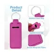 Custom Neoprene Chapstick Holder Keychain Lip Balm Case | https://www.bestnamebadges.com