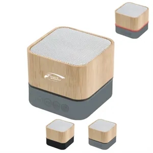 Mini Bamboo Squareo Portable Wood Wireless Bluetooth Speaker