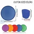 Custom Foldable Flying Disc Hand Fan Promotional Giveaway | https://www.bestnamebadges.com