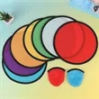 Custom Foldable Flying Disc Hand Fan Promotional Giveaway | https://www.bestnamebadges.com