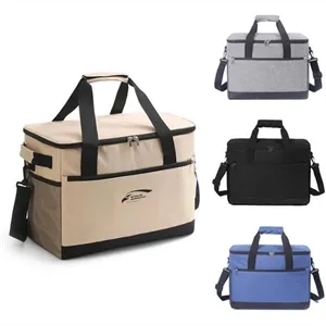 Large Capacity Insulated Cooler Bag with Shoulder Strap