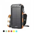 Solar Power Bank with Dual Flashlight for Camping Emergency | https://www.bestnamebadges.com