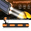 Solar Power Bank with Dual Flashlight for Camping Emergency | https://www.bestnamebadges.com