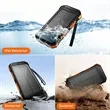 Solar Power Bank with Dual Flashlight for Camping Emergency | https://www.bestnamebadges.com